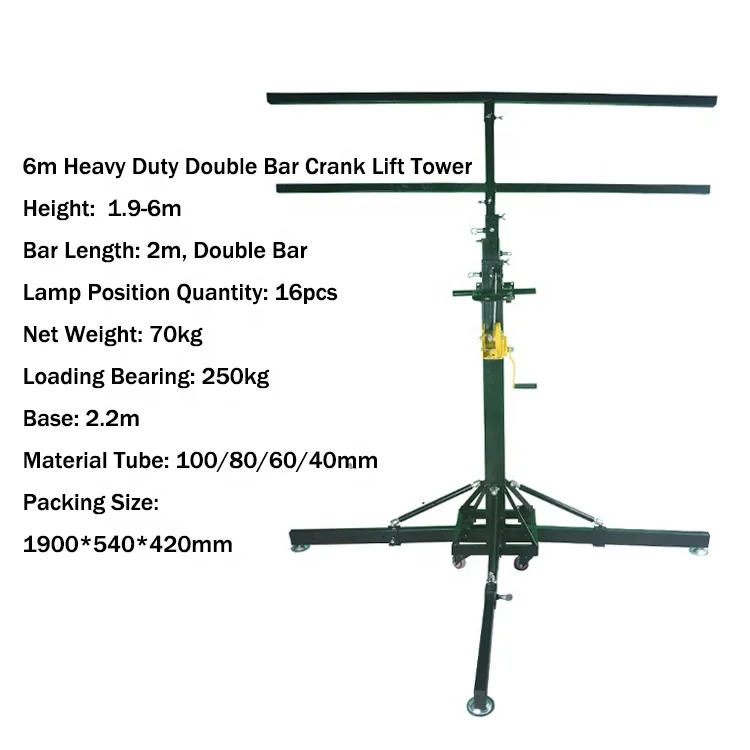 
Portable Stage Equipment Hand Crank Lift System For Event Lighting 