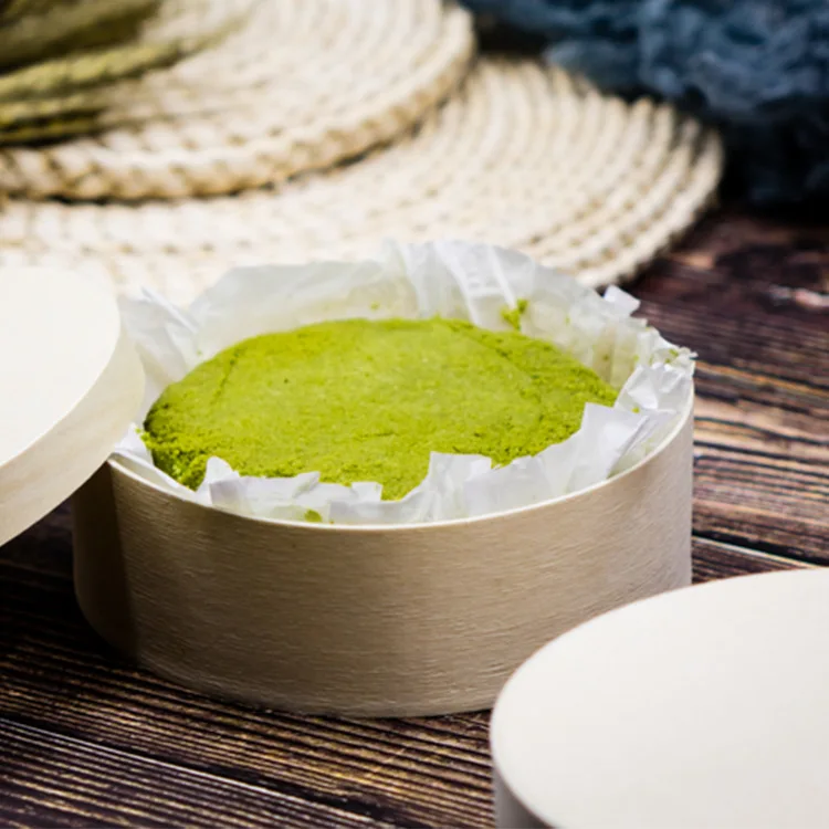 Baking Cheese Box Round Wood Gift box