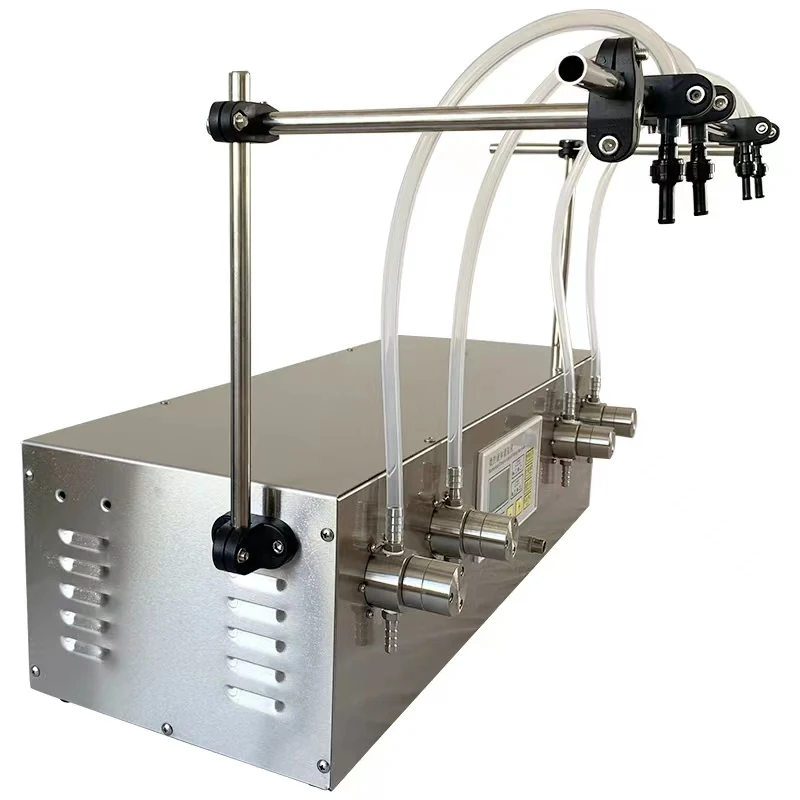 Heads 0-1000ML Automatic Magnetic Pump Liquid Bottles Water Filler Essential Oil Perfume Filling machine