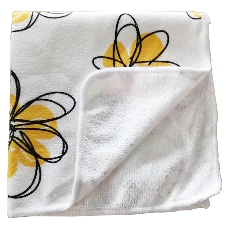 Microfiber household all purpose cleaning cloth with printing