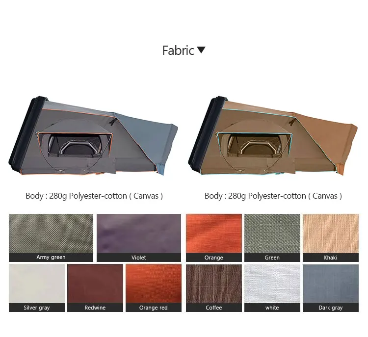 China Manufacturer Self-Driving Tour 4 Person Hard Shell 4X4 Car Roof Top Tent