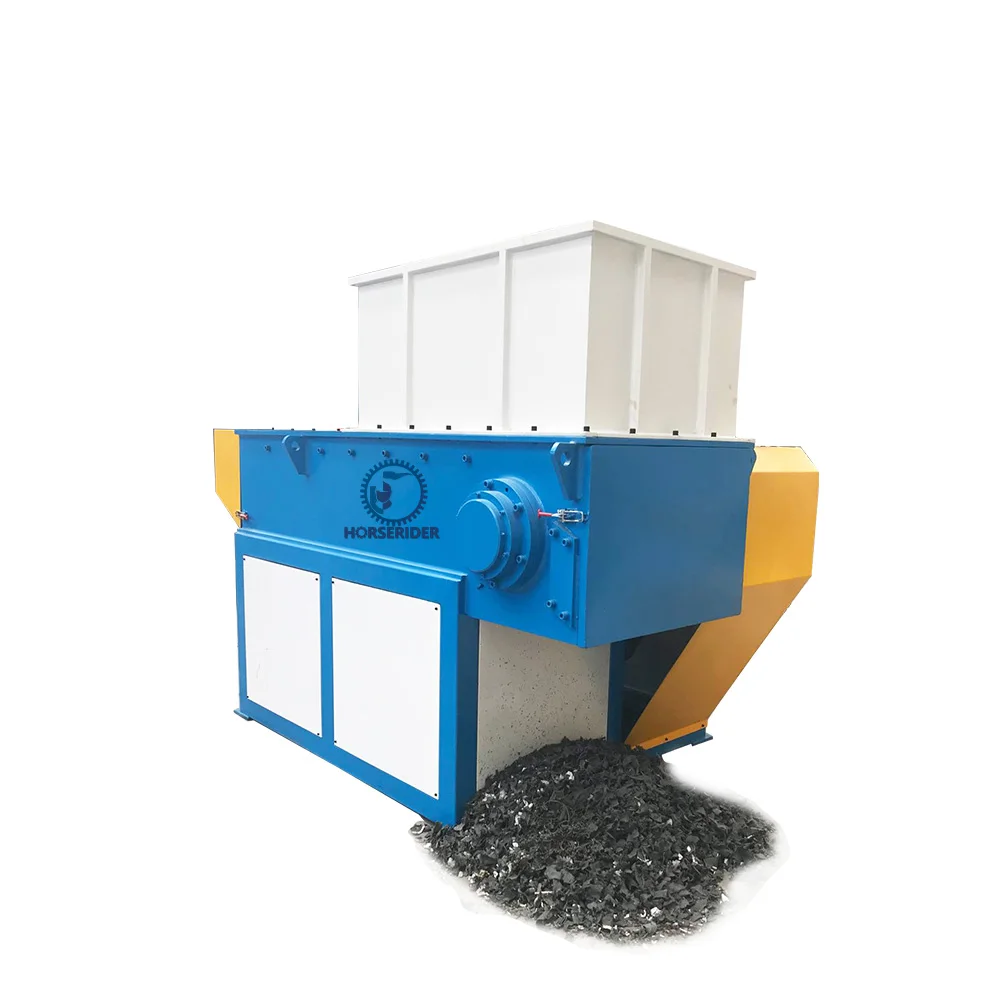 Пластиковый одновальный измельчитель + ленточный конвейер + дробилка + силос