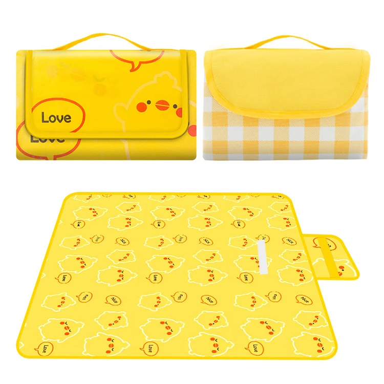 Large Picnic Blanket Waterproof Large Outdoor Folding Hexagonal Weighted Picnic Blanket Waterproof