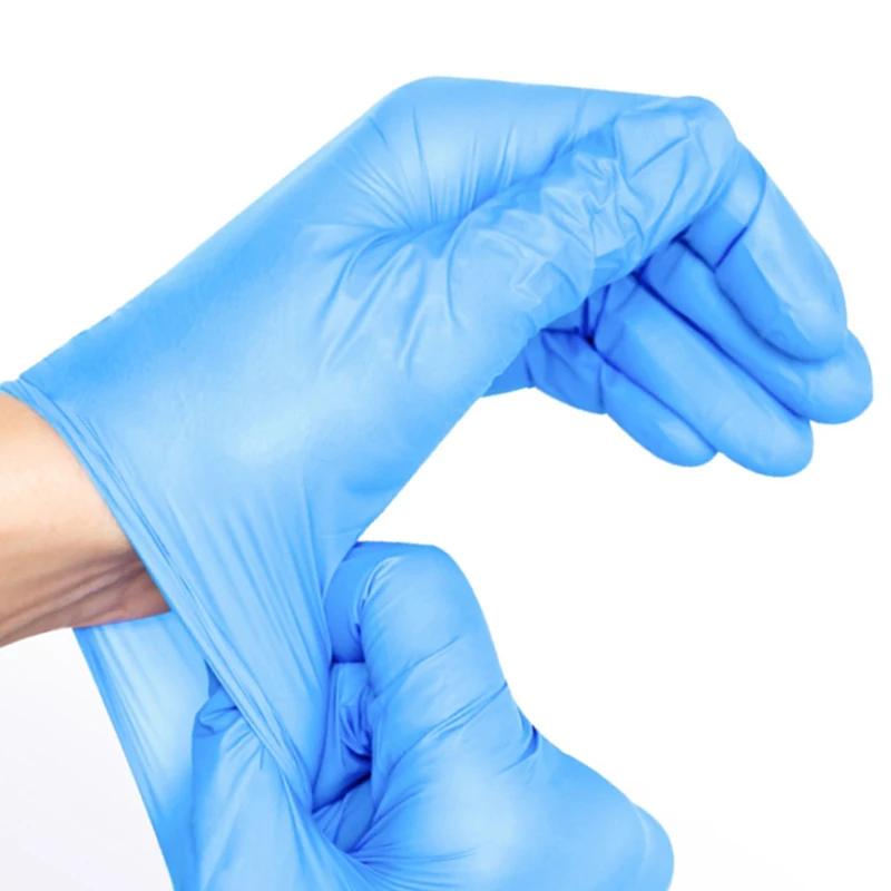 Заводские Горячие продажи перчатки синяя упаковка нитриловые перчатки для медицинских целей