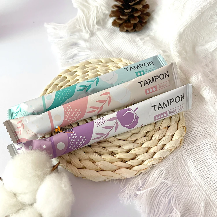 Hot selling Organic Tampons Comfort Silk Touch Feminine Hygiene Mini Packed Digital Tampons Applicator Tampons