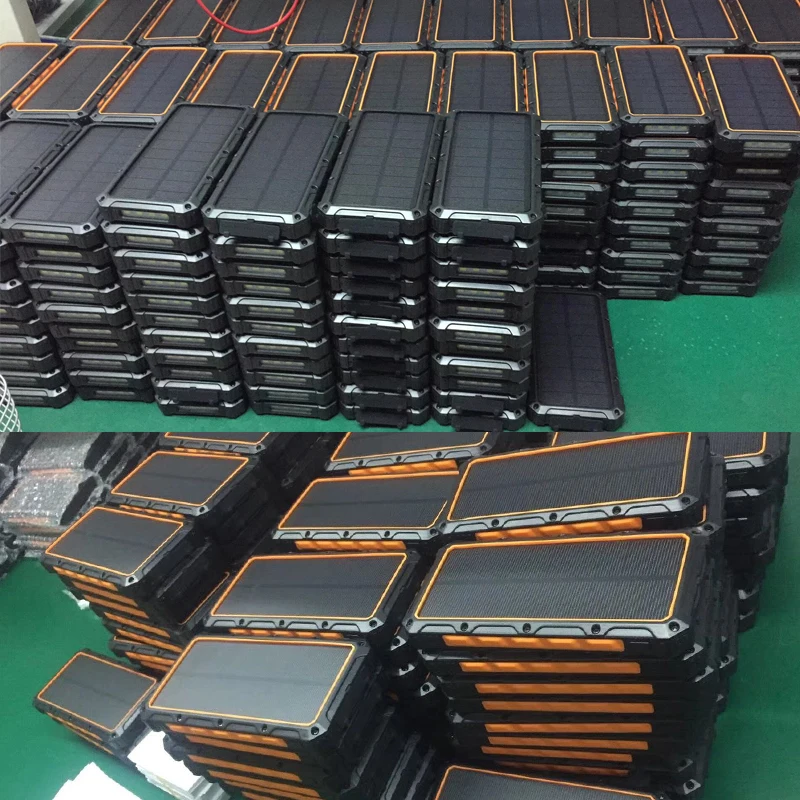 Wholesale Cell Phone Solar Battery Power Bank 30000mah Portable Power Banks Portable Charger Led External Battery Powerbank