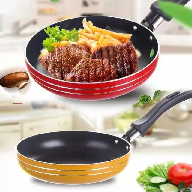 Aluminum Small Non-stick Frying Pan Roasting Pan Fried Eggs Saucepan Cookware Cooker For Cooking