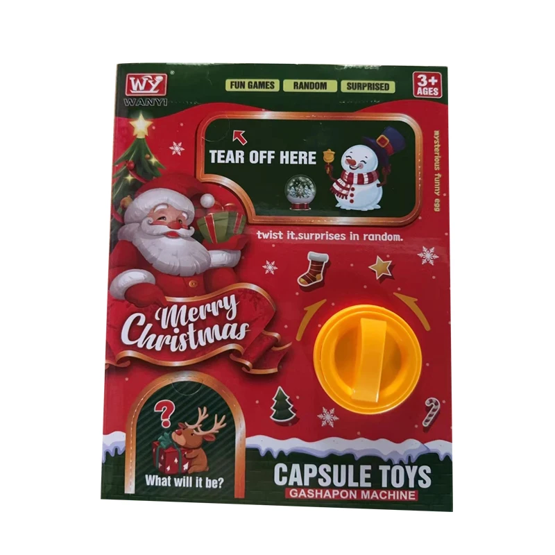 Santa Claus Niu Niu Yue Twist Egg machine blind box doll party funny egg pendant children gifts boys and girls