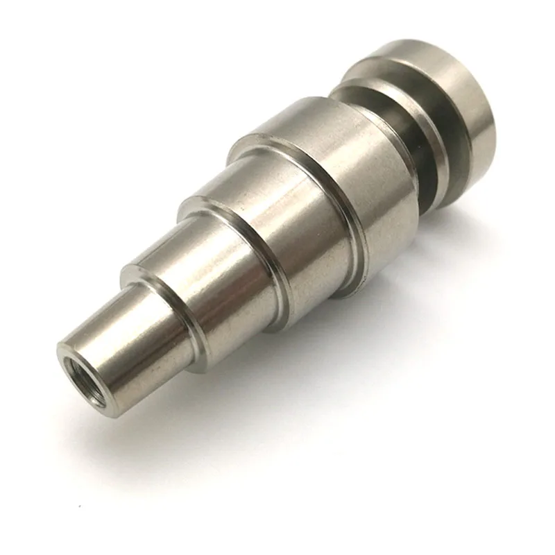 
Free Shipping DHL 10mm 14mm 18mm Joint Male and Female Titanium Nail GR2 Domeless6 in 1 Titanium Nails 