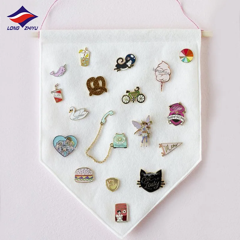 Longzhiyu стильная футболка с изображением персонажей видеоигр животные формы эмали штырь Жетоны с вашим собственным дизайном значков на булавке значок для украшения