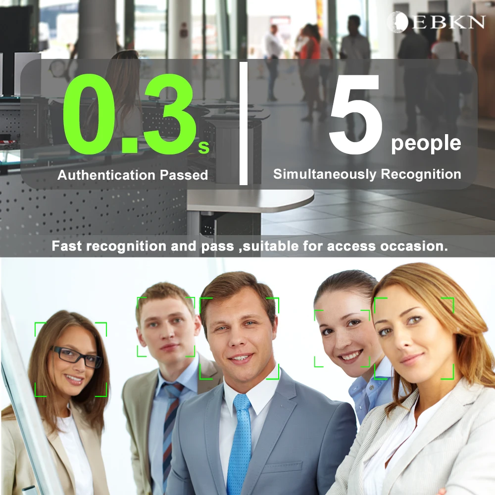EBKN Free SDK/API Cloud Face Recognition Attendance Time Attendance Machine For School Gym