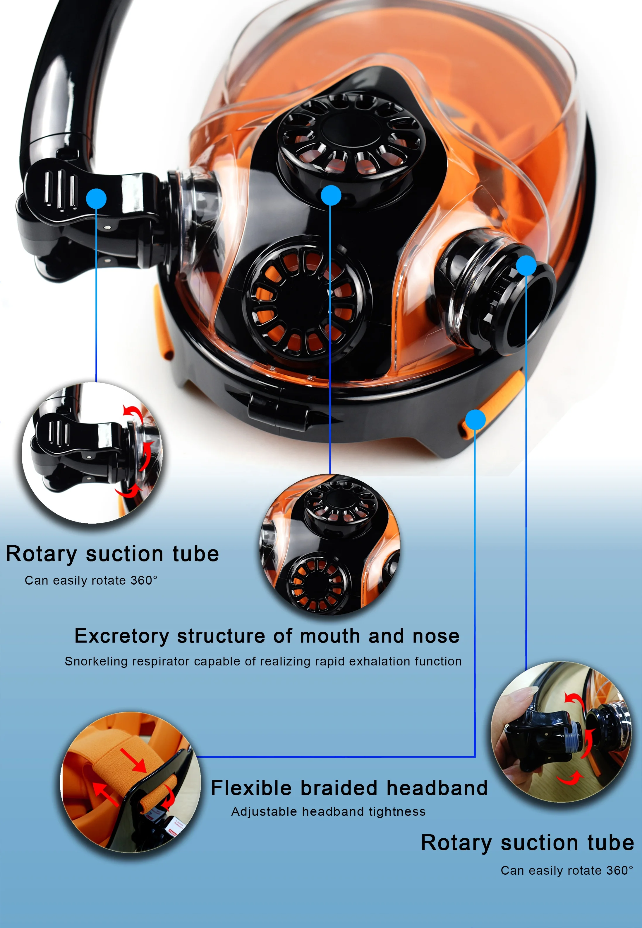 Underwater Mini Lung Air Tank And Mask 1L Scuba Diving Oxygen Tank Snorkeling Portable Lung Tank For Diving