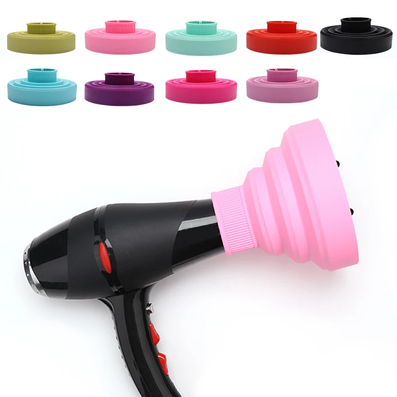 Lightweight Portable Silicone Blow Dryer Diffuser Easy-to-Use Collapsible Attachment for Salon Hair Styling Multi-purpose Tool