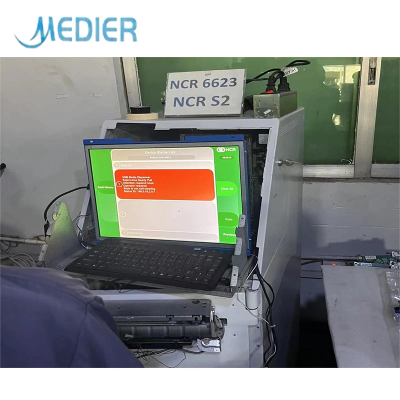 NCR  Embedded aluminum capacitive touch screen monitor wall mount industrial lcd ATM display touch monitor