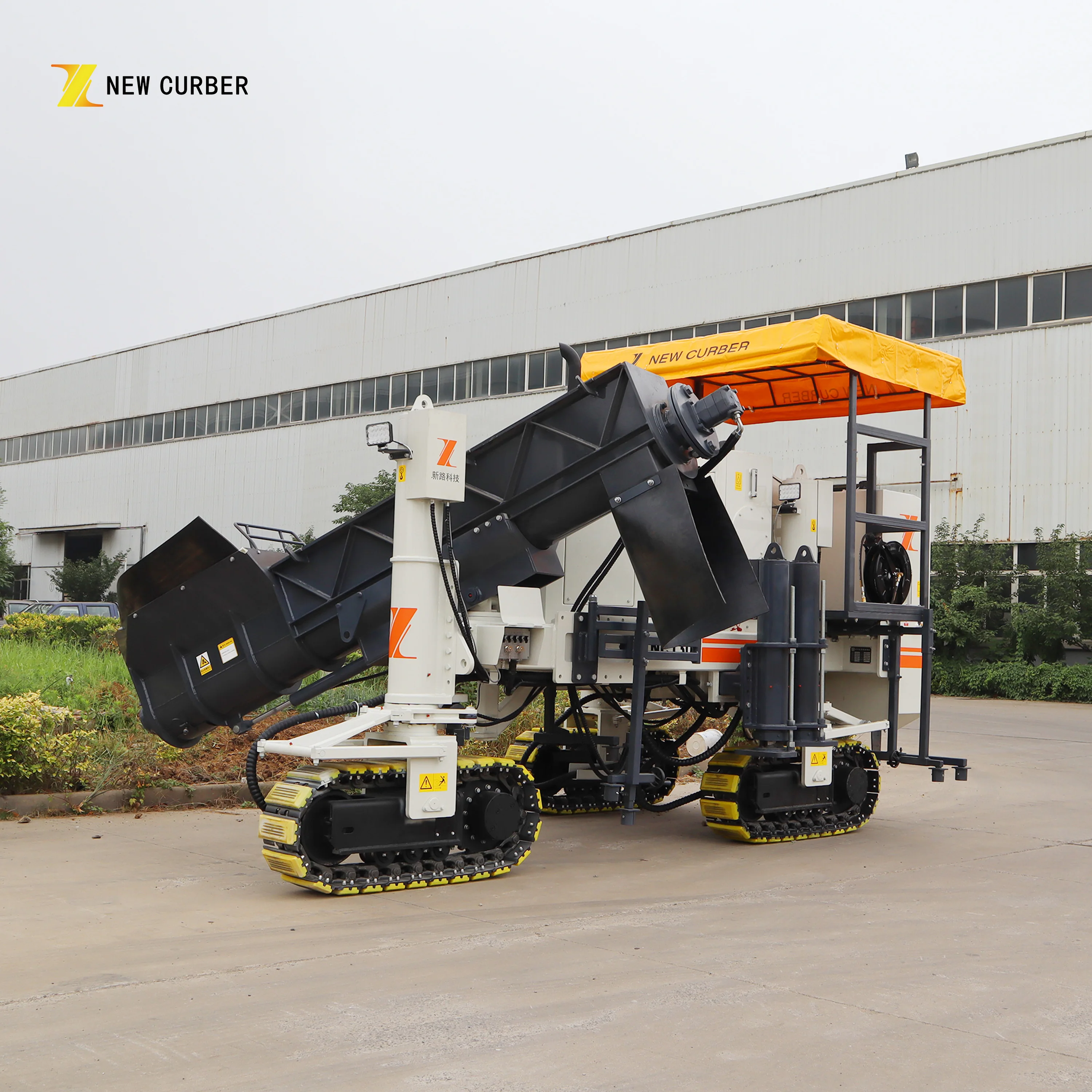 Multi-functional automatic concrete curb slipform paver Road paver Cement slipform paver