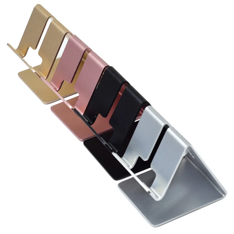 Versatile Aluminium Metal Desk Cell Phone Stand Mobile Phone Holders Table Desktop Tablet Mobile Phone Stand
