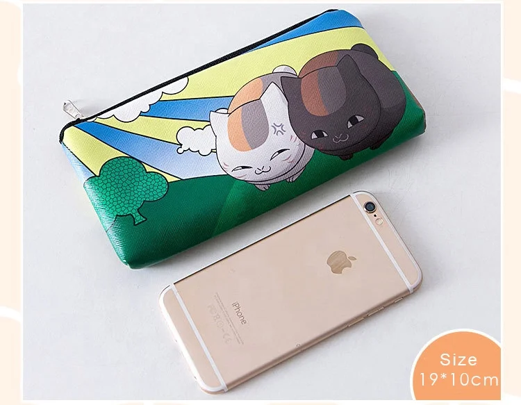 Trendy polyester printing cartoon boys school custom printing pencil case bag with zipper