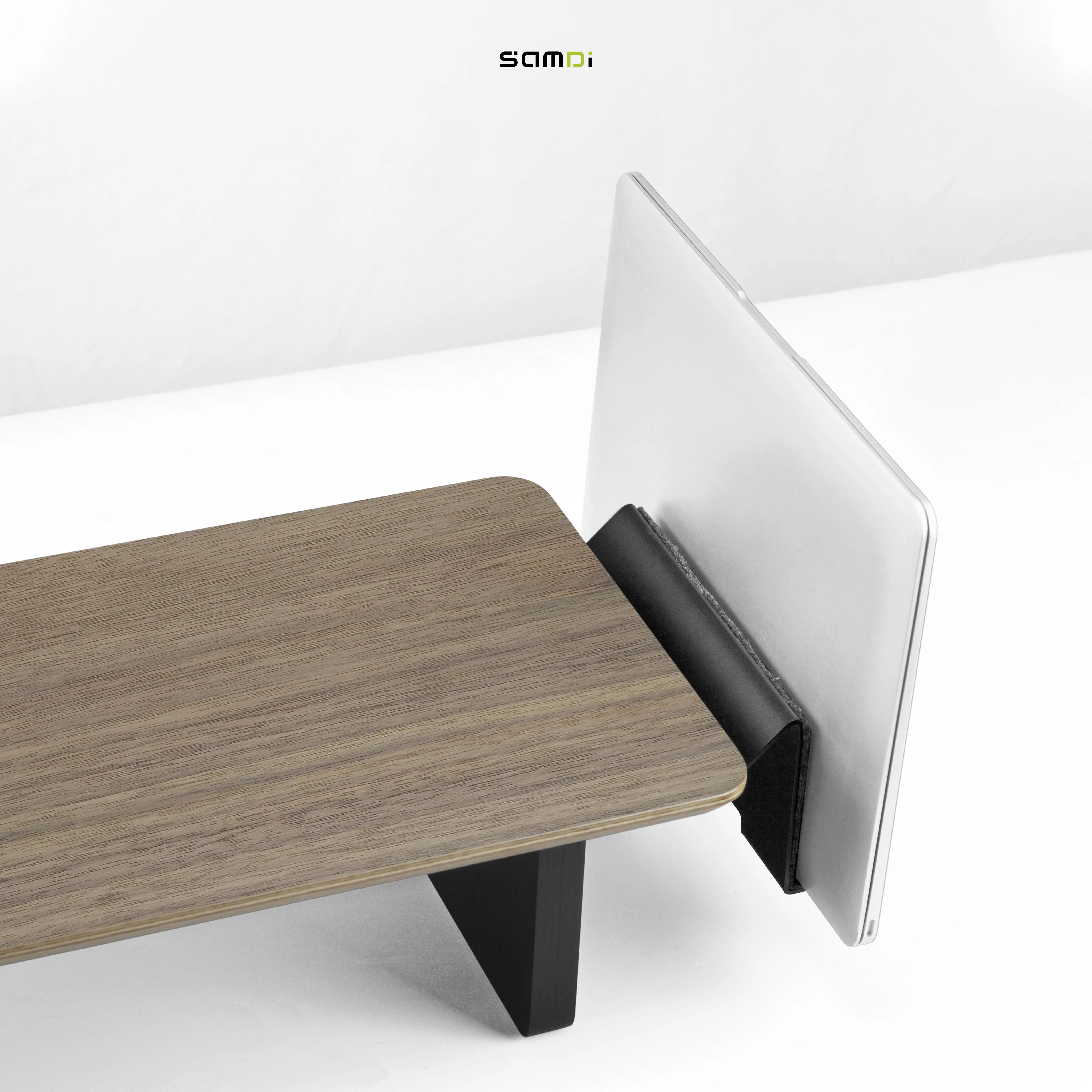2024 New High Quality Walnut Wood Monitor Stand Organized Storage Multi Functional Desktop Organizer