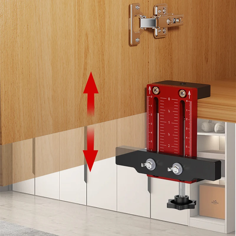 Cabinet Door Mounting Jig Drilling Fixed Clamp Locker Door Installation Locator Aluminum Woodworking Tool Right Angle Clamp