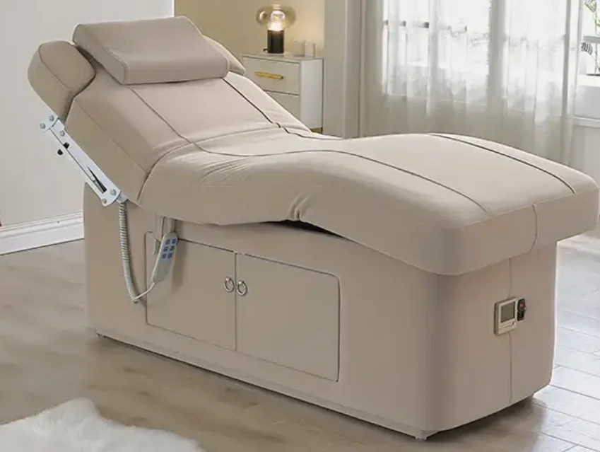 wholesale facial treatment bed electric massage physical therapy table salon spa tattoo bed 3 fold manufacturer