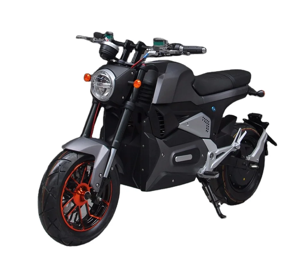 Double Disk Second-reinforced Steel Iron Frame Two Hand Brake System 120/70-12 Tyre Electric Motorcycle Sportbike
