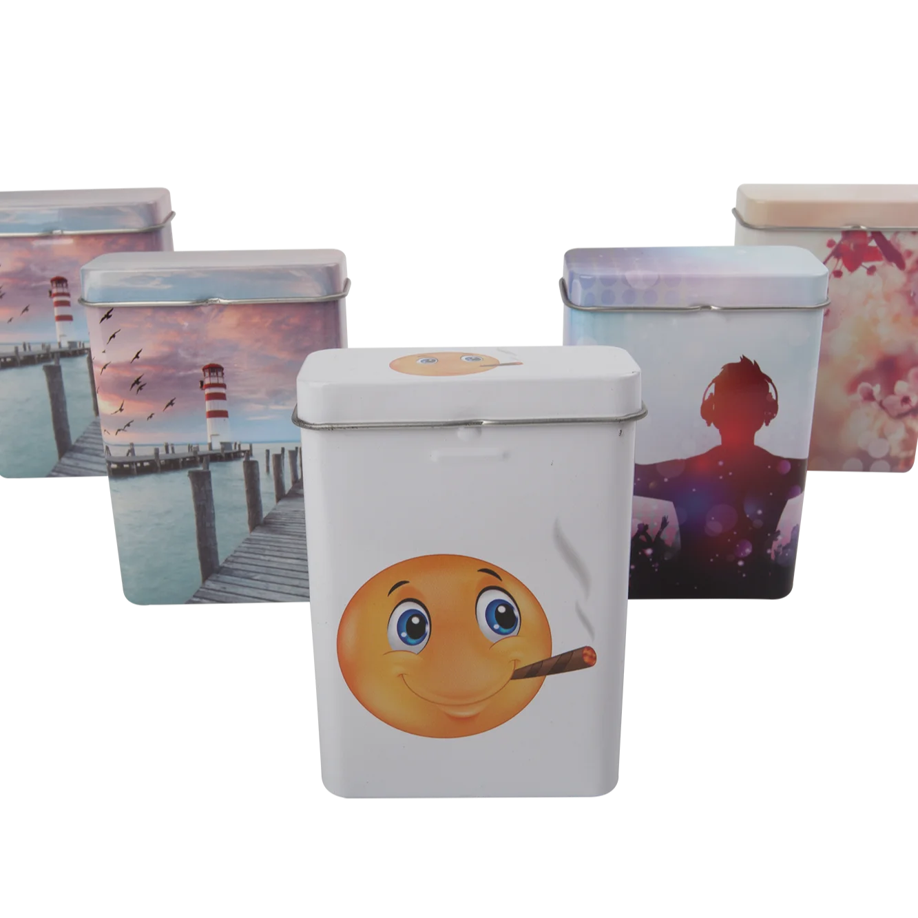 Hot Sale metal cigarette tin box factory outlet 20pcs capacity aluminium cans