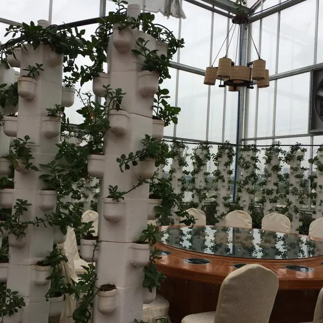 Greenhouse Indoor tower aeroponics for Planting vegetable