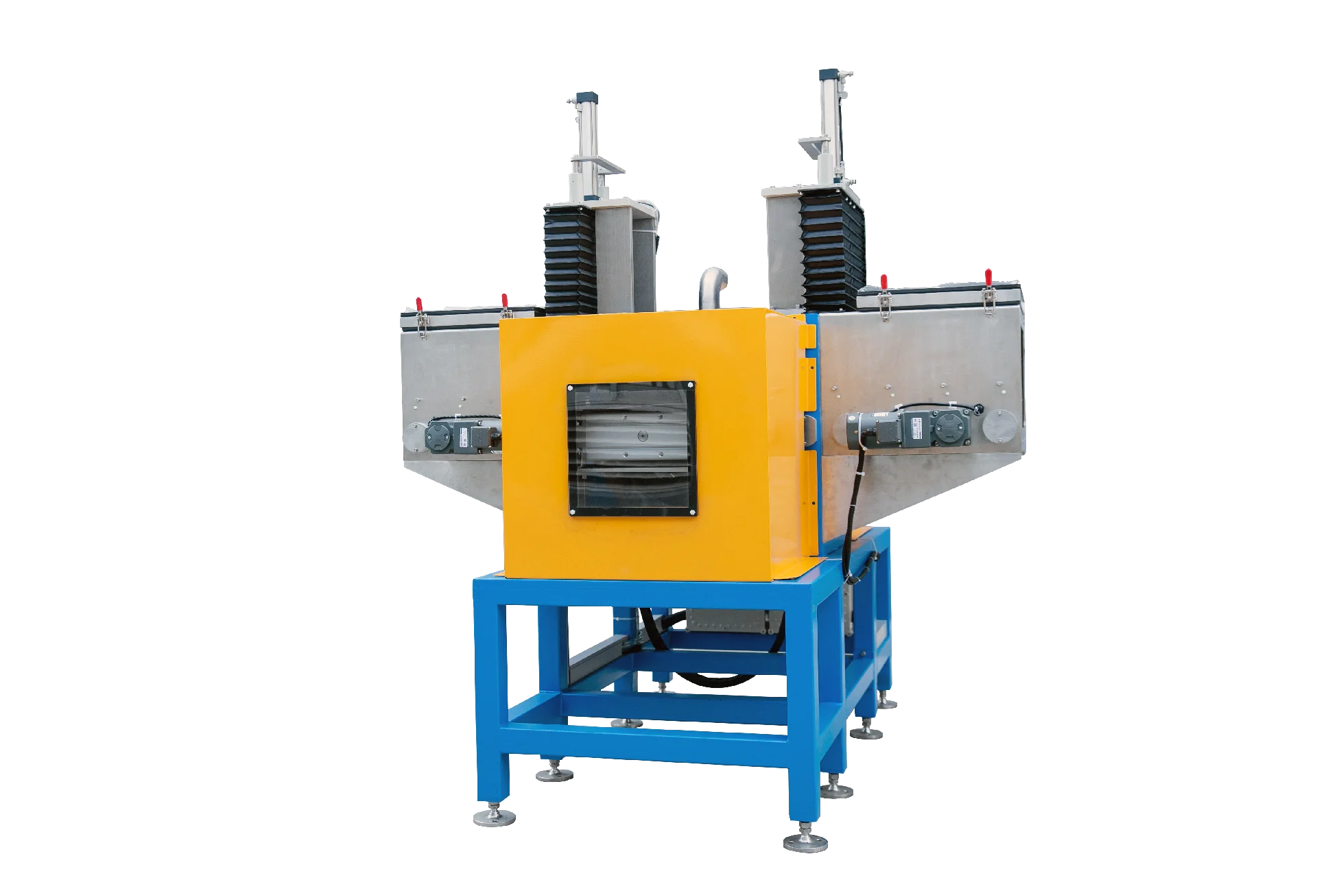 Lithium-ion battery cathode powder material kiln outer rail conveyor Stacking and Sorting conveyor