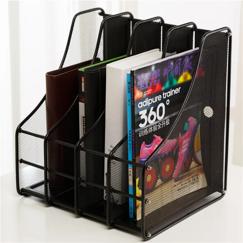 Wholesale Desk Organizer Metal Mesh 3 Tier Document File Tray Desktop Letter Tray Organizer Paper File Letter Document Tray