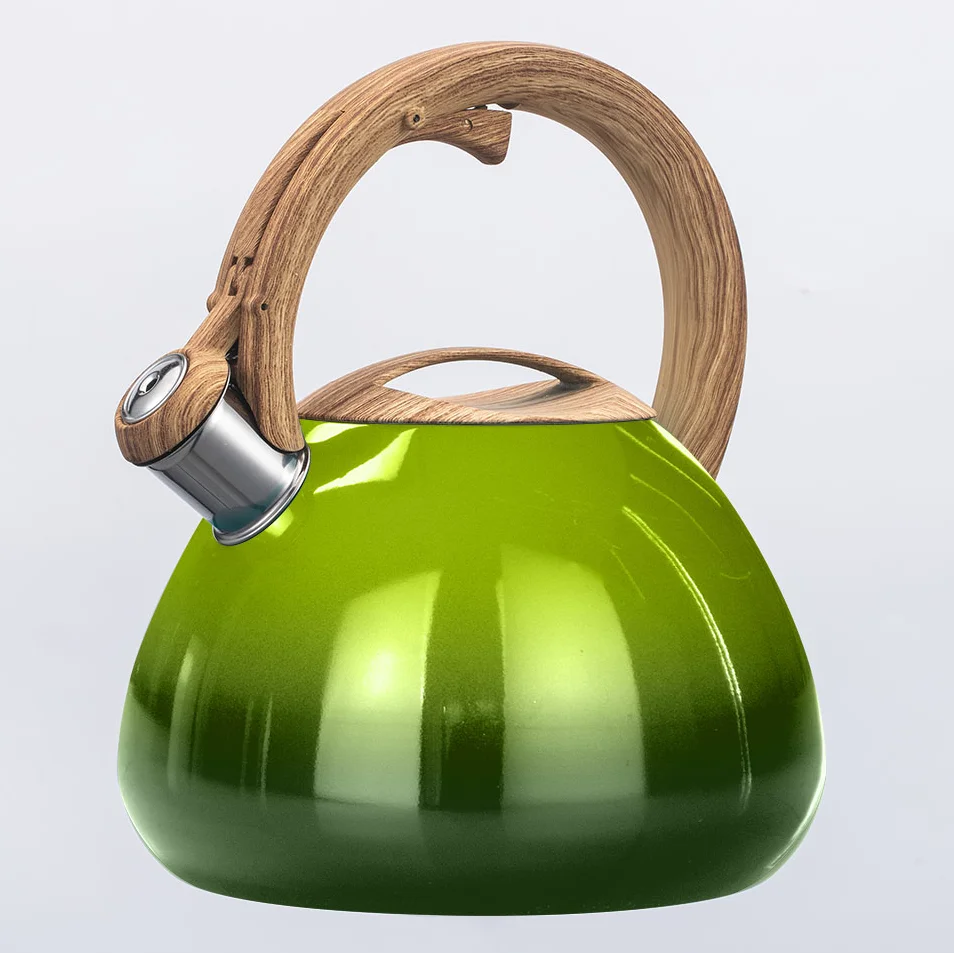 Customized Kitchen Gas Stove Metal Stainless Steel Whistling Water Kettle Teapots