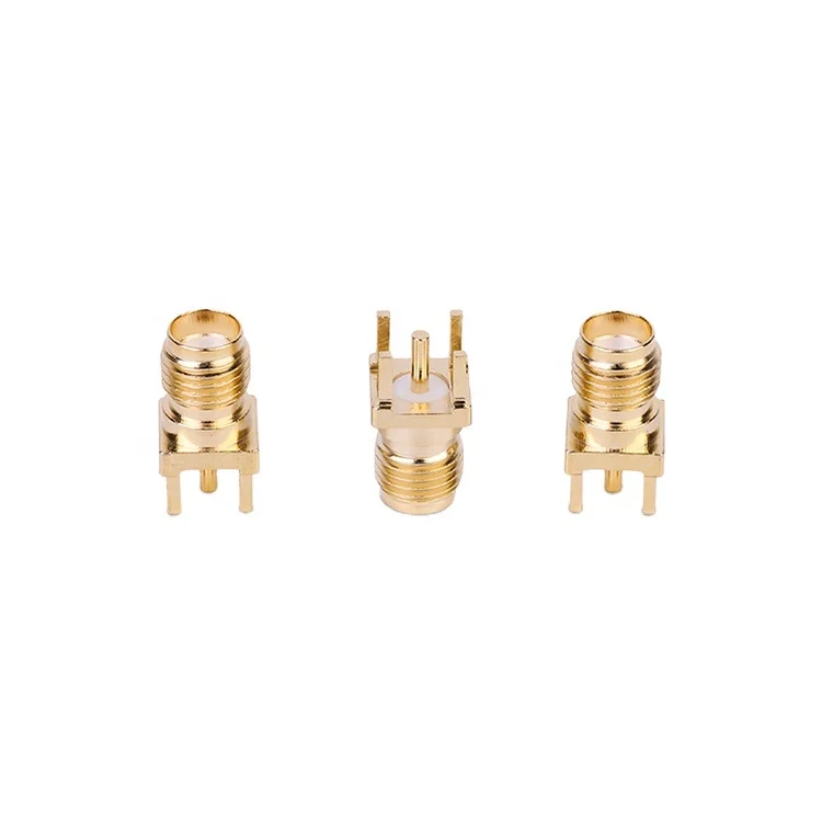 Professional manufacturer 5mm SMA connector 180 degree female plug of straight board end