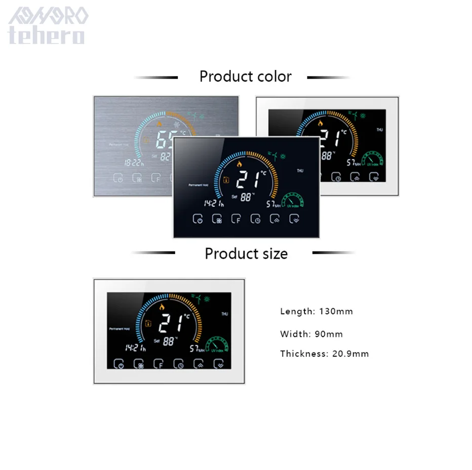 Heating floor thermostat temperature controller for underfloor heating cable