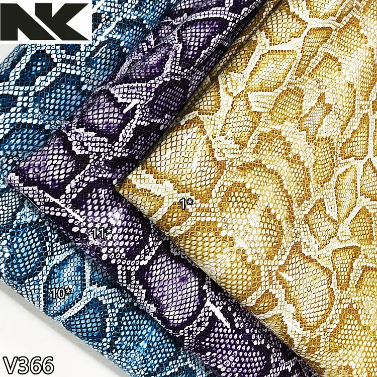 V366 new mirror python PVC Artificial leather is suitable for bags, handbags, belts and shoes