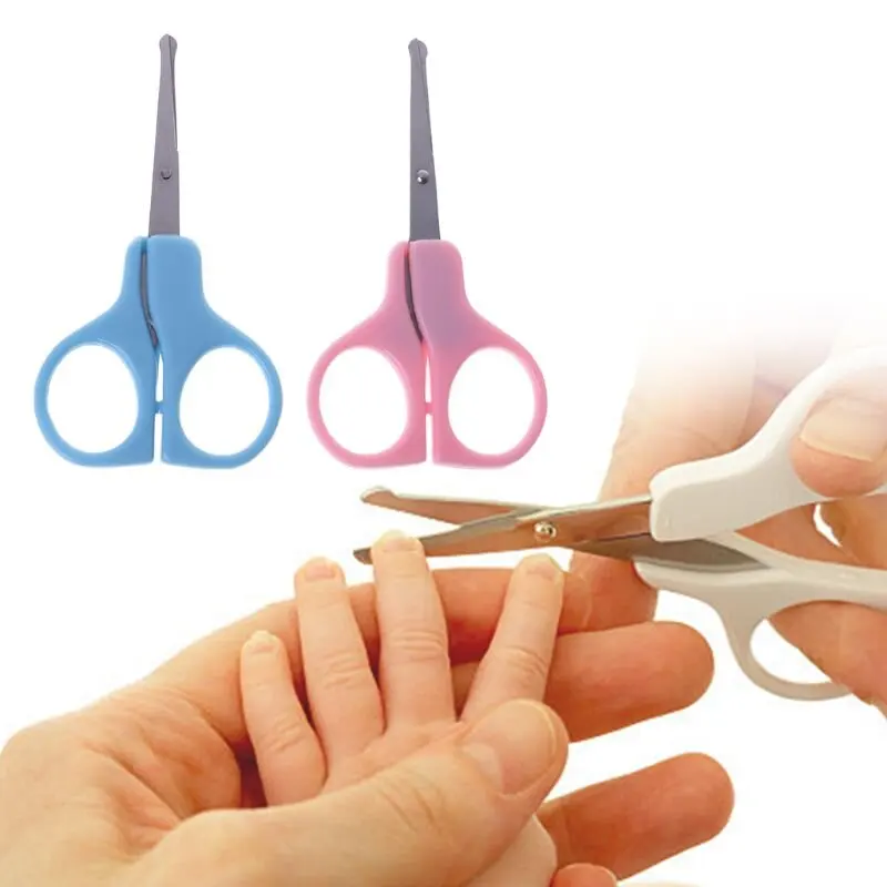 Factory Wholesale Baby Nail Beauty Care Newborn Safety Stainless Steel Random Color Printing Scissors