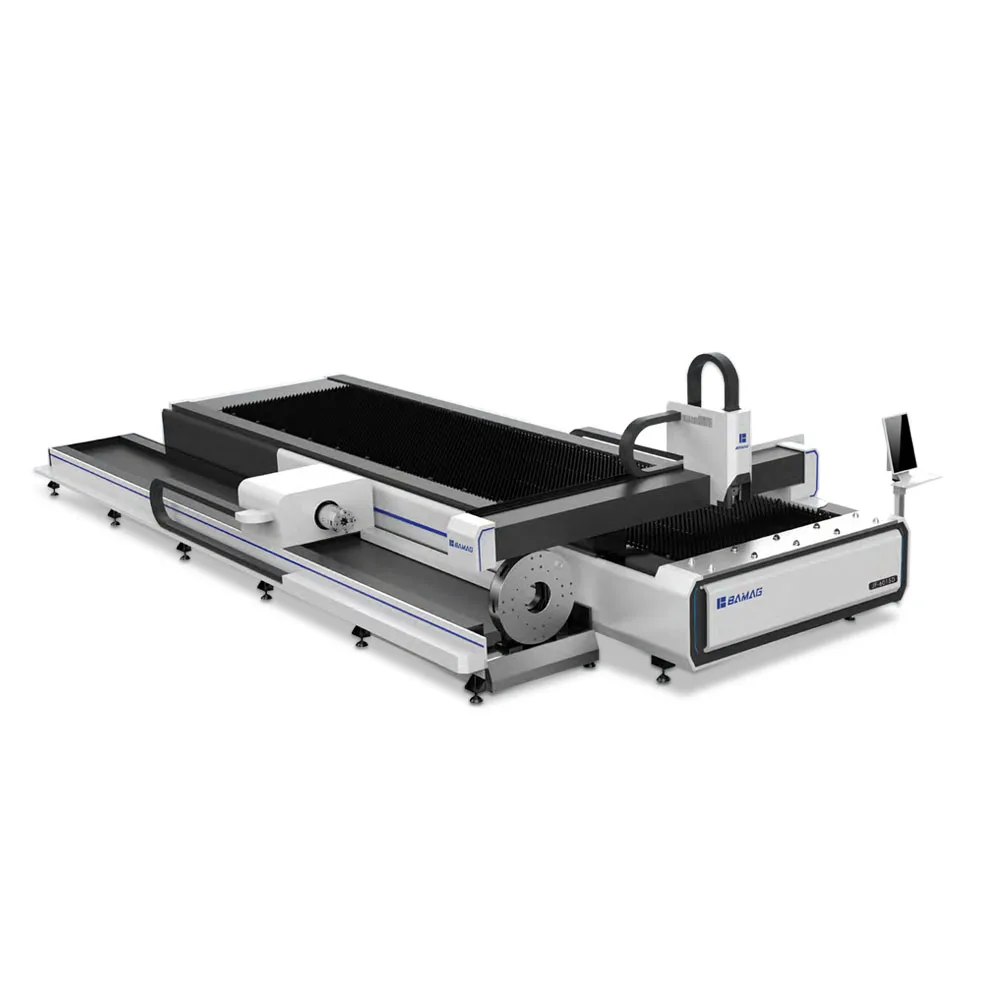automatic 1500w cnc fiber laser cutting  pipe cutter tube cnc for metal sheet  in india with IPG laser source