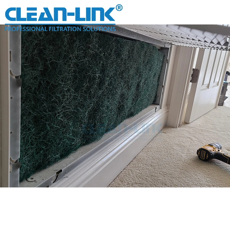 Washable Polyester Fiber Filter Media Fit HVAC Furnace Filter Air Conditioner Hog Hair Pad