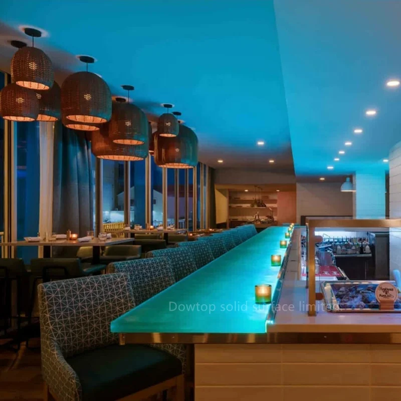 Home design artificial stone small kitchen wine bar counter mini hotel bar counter