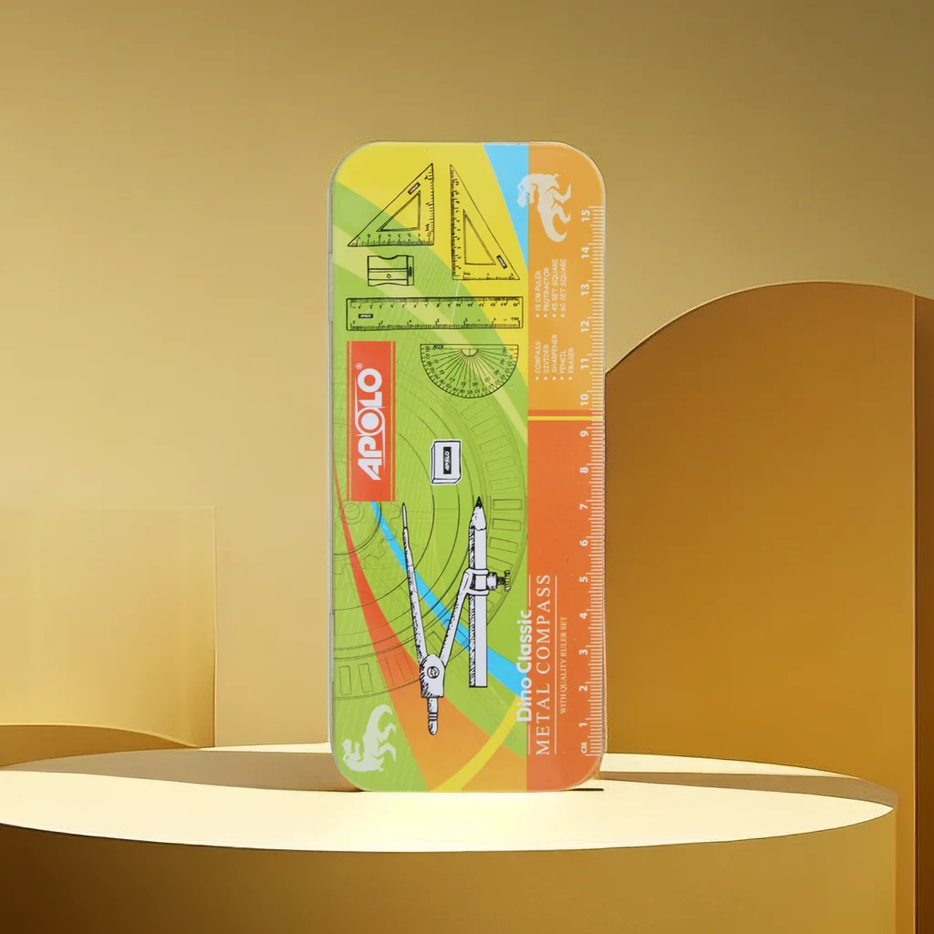 9Pcs Mathematical geometry set/Student Math set/High Quality Geometry Box