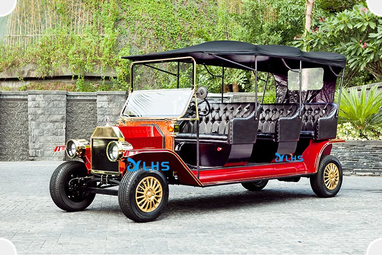 Newest design new energy electric sightseeing bus customized electric Moke classic car classic golf car in promotion