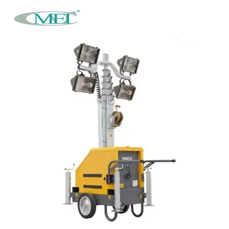 10 KW Portable Towable Diesel Generator LED Mobile Lighting Tower Diesel Power