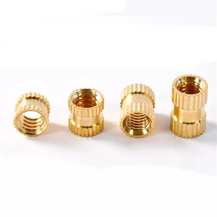 Insert OD Female Thread Embedding Brass Knurled Nut