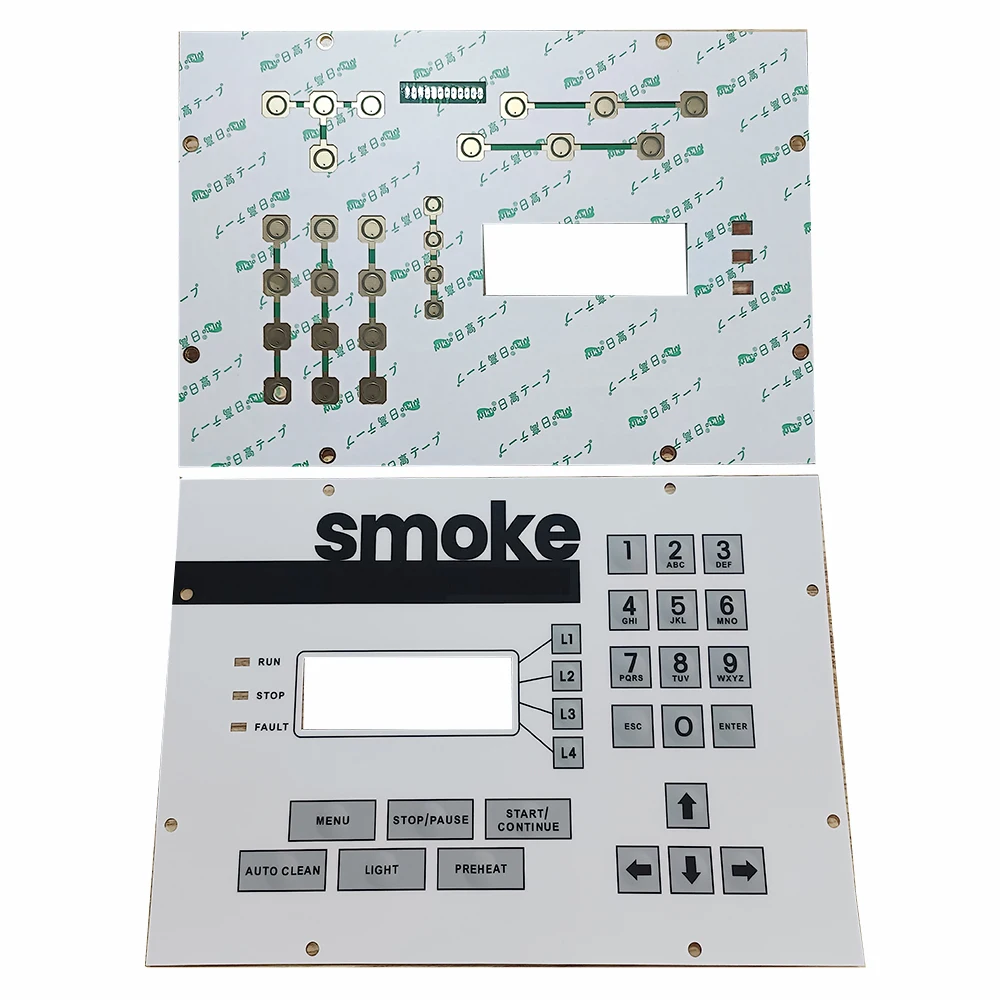 Пользовательская тисненная графическая мембранная клавиатура для приборной панели