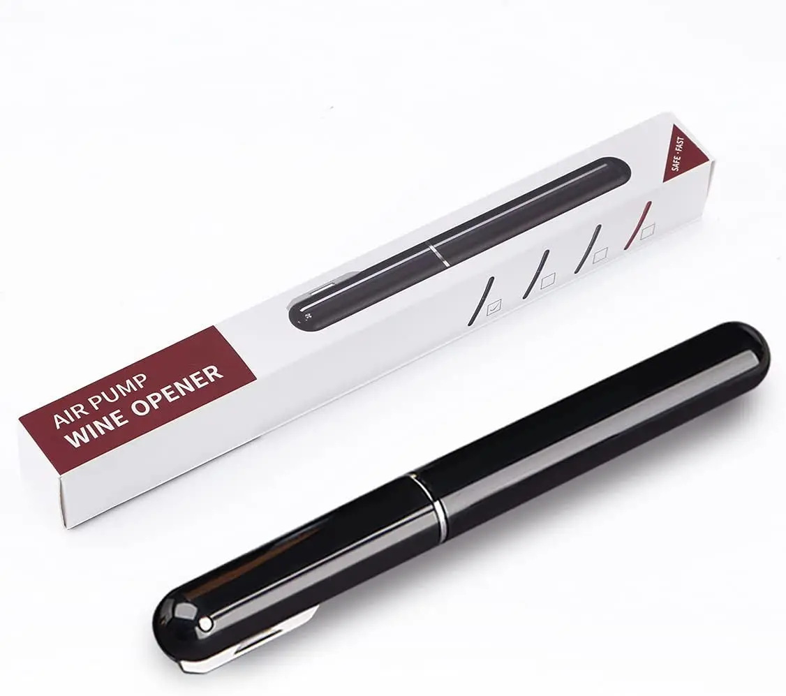 Wine Bottle Opener,  Air Pressure Wine Corkscrew With Foil Knife, Effortlessly Open Wine Bottles Without Damaging Corks