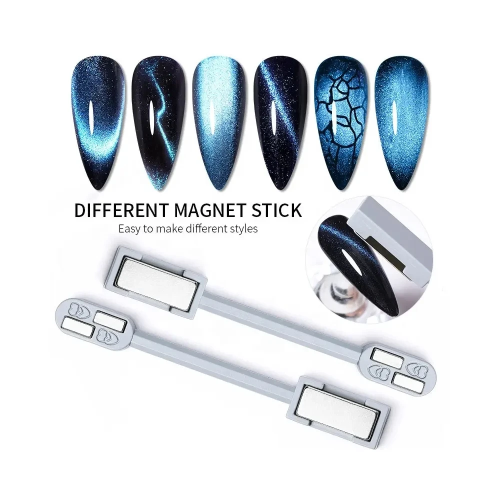 Destly Heart Light Double-head Nail Magnet Pens Cat Eye Magnet Stick Uv Gel Polish Cat Eye Magnet for Nails