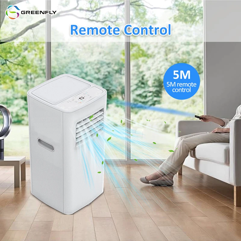 JJPRO GREENFLY 5000BTU Free Spare Parts Mobile air Conditioner Remote Control Hotel Home Room Mini Portable air Conditioner