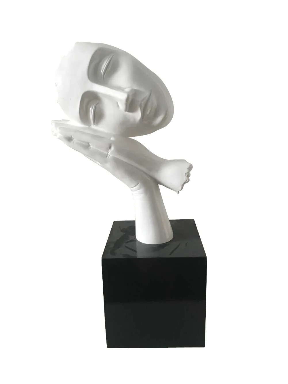 
Silence is Golden - Handcrafted Silent Men Statues Resin Abstract Sculpture For Office Home Decor Figurine Gift 