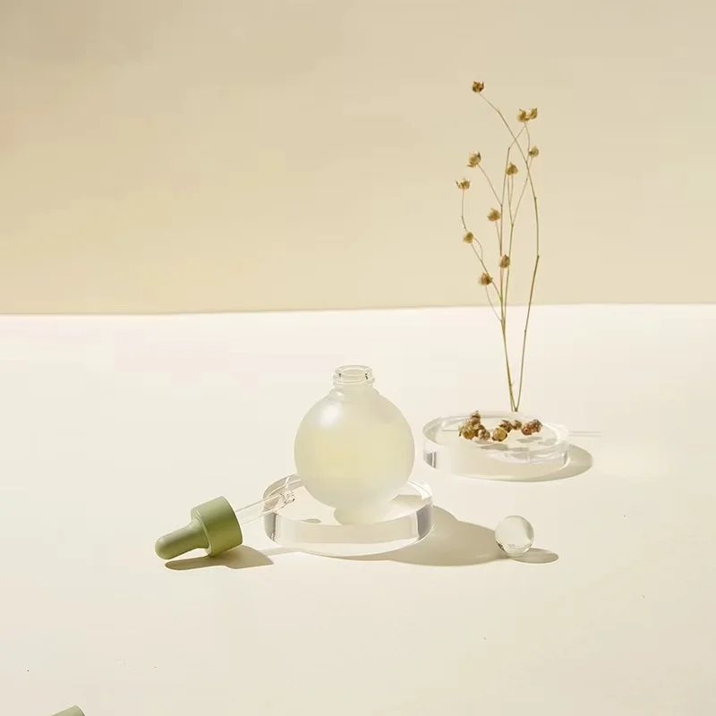 30ml spherical bottle small bulb transparent dropper bottle for essential oil and essence
