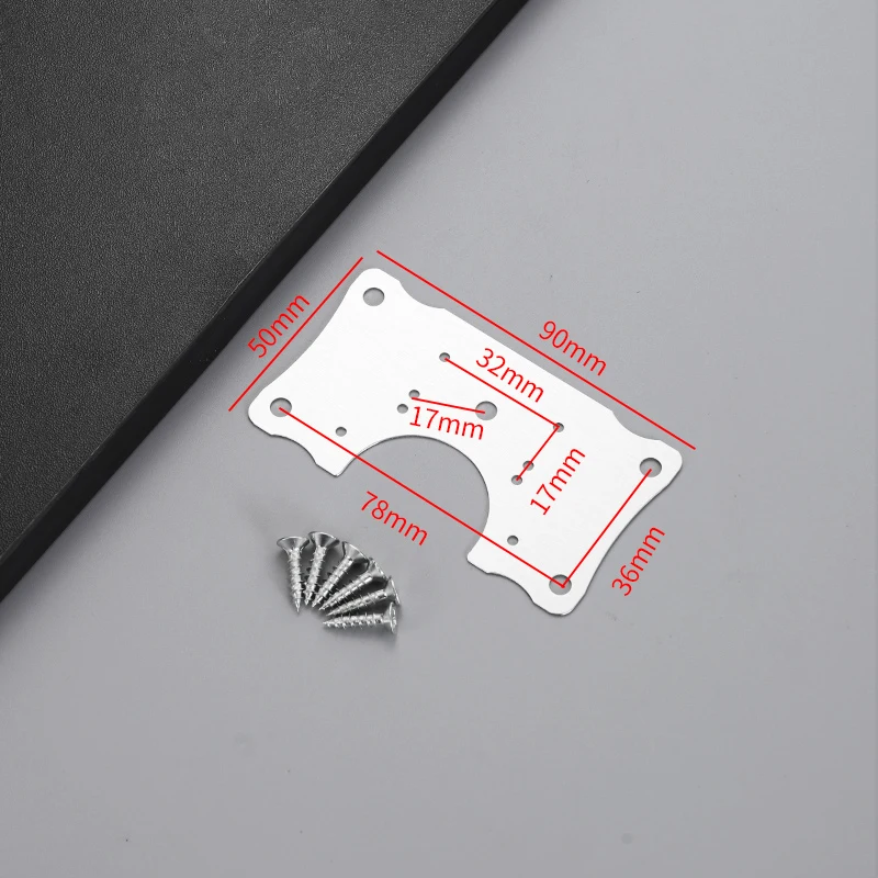 High Quality Furniture Hardware Easy installation Stainless Steel Cabinet Hinge Repair Plate With Screws
