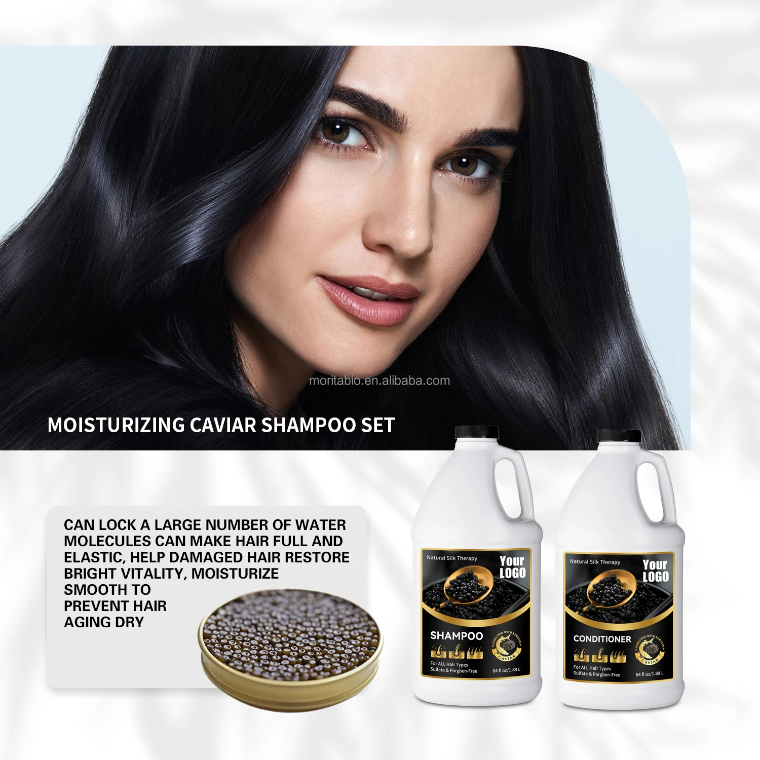 3L Private Label Daily Hair Care Shampoo Smoothing Deep Cleaning Hair Nourish Black Rice Shampoo 3 liters