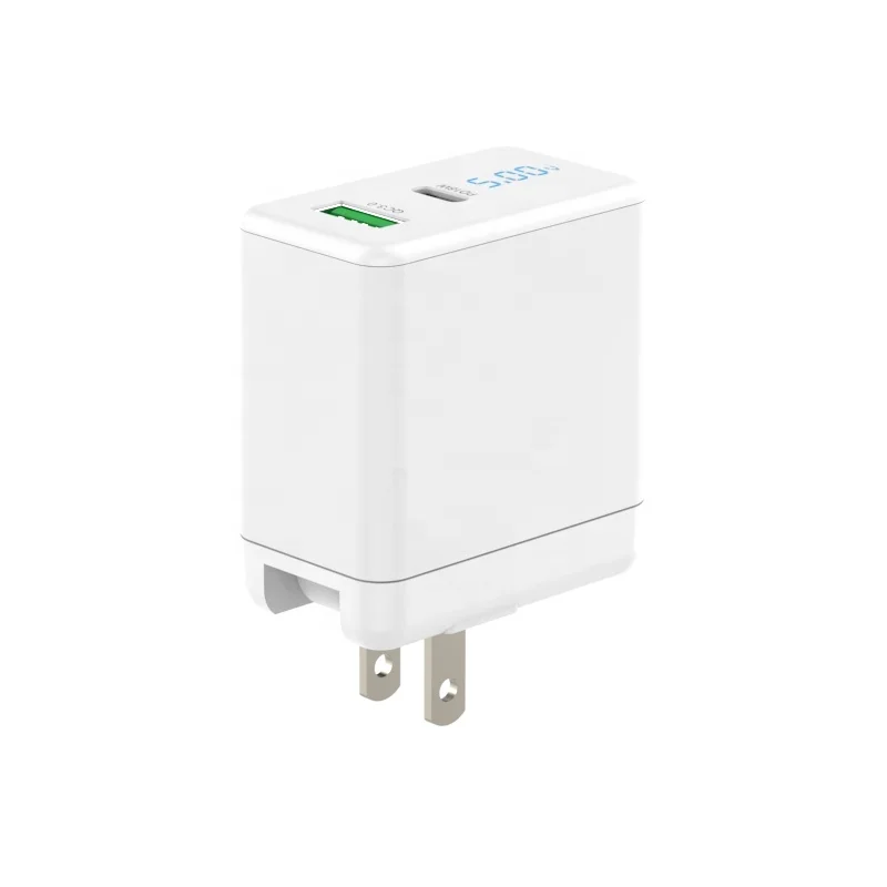 
New Design PD 18W USB C Charger Qc3.0 18W Dual Port Wall Charger Adapter 36W Mobile Charger For Iphone/Xiaomi 